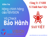 Hướng dẫn kiểm tra hàng chính hãng của KBVISION và check bảo hành