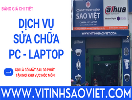 Bảng Giá Chi Tiết Dịch Vụ Sửa Chữa PC - Laptop Tận Nơi Huyện Hóc Môn