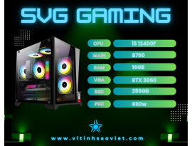 SVG GAMING i5 12400F | VGA 3060 | RAM 16GB