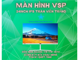 MÀN HÌNH PHẲNG LED IPS TRÀN VIỀN 24INCH TRÀN VIỀN TRẮNG